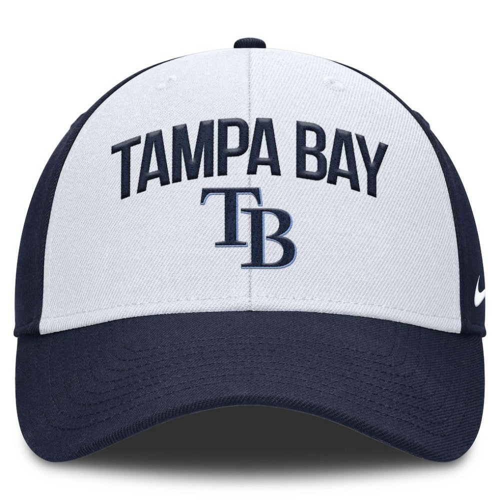 Tampa Bay Rays Nike Club Performance Adjustable Hat - White/Navy - Nike Sale