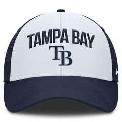 Tampa Bay Rays Nike Club Performance Adjustable Hat - White/Navy - Nike Sale