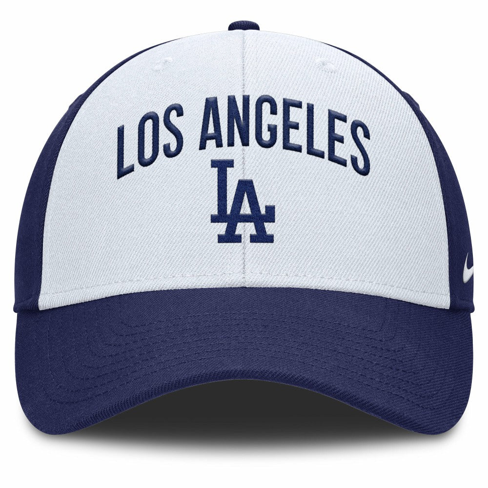 Los Angeles Dodgers Nike Club Performance Adjustable Hat - White/Royal - Nike on Sale