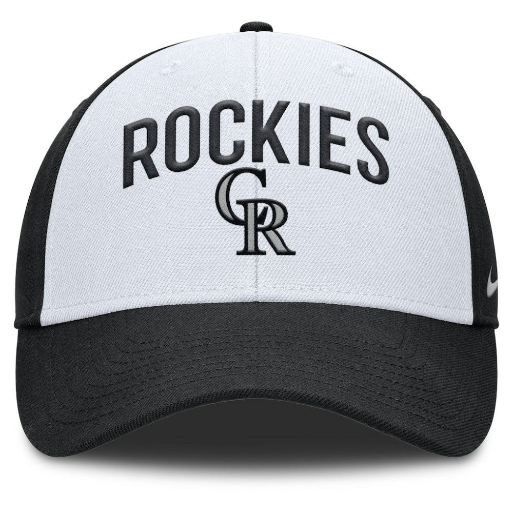 Colorado Rockies Nike Club Performance Adjustable Hat - White/Black - Nike Sale