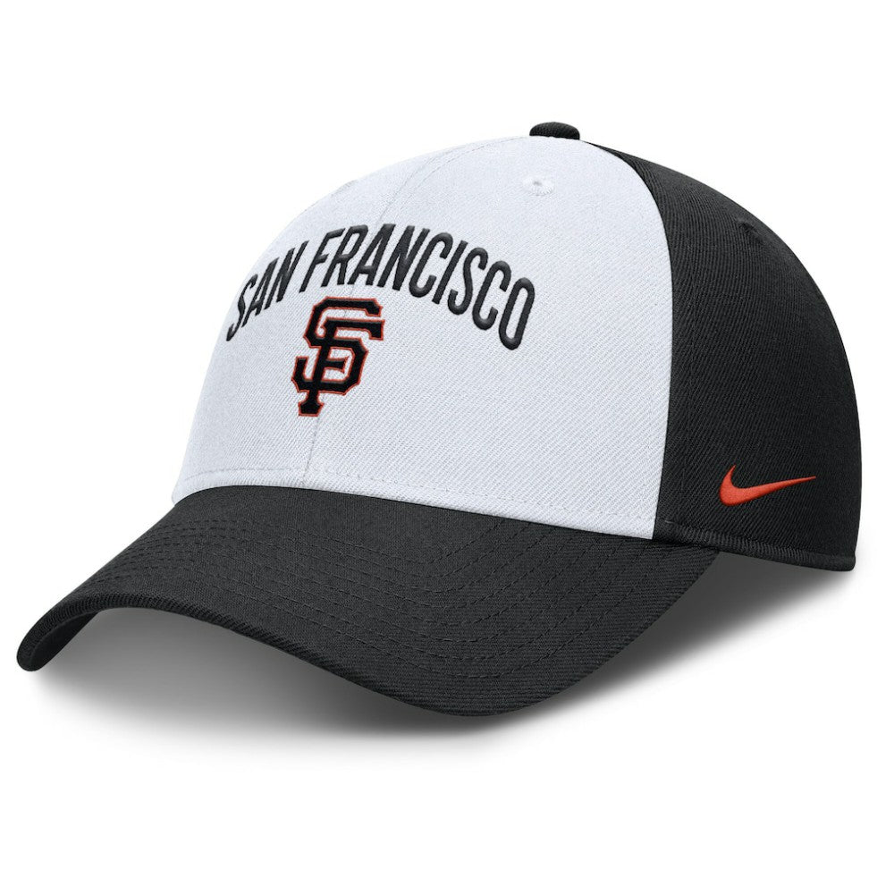 San Francisco Giants Nike Club Performance Adjustable Hat - White/Black - Nike Lifestyle