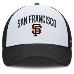 San Francisco Giants Nike Club Performance Adjustable Hat - White/Black - Nike Lifestyle