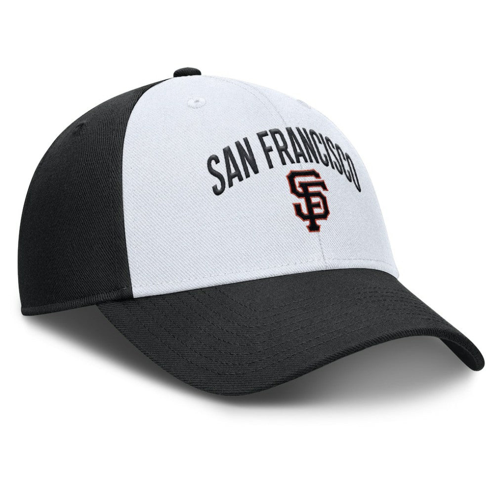 San Francisco Giants Nike Club Performance Adjustable Hat - White/Black - Nike Lifestyle