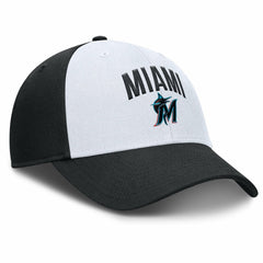 Miami Marlins Nike Club Performance Adjustable Hat - White/Black - Nike on Sale