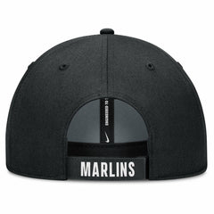 Miami Marlins Nike Club Performance Adjustable Hat - White/Black - Nike on Sale