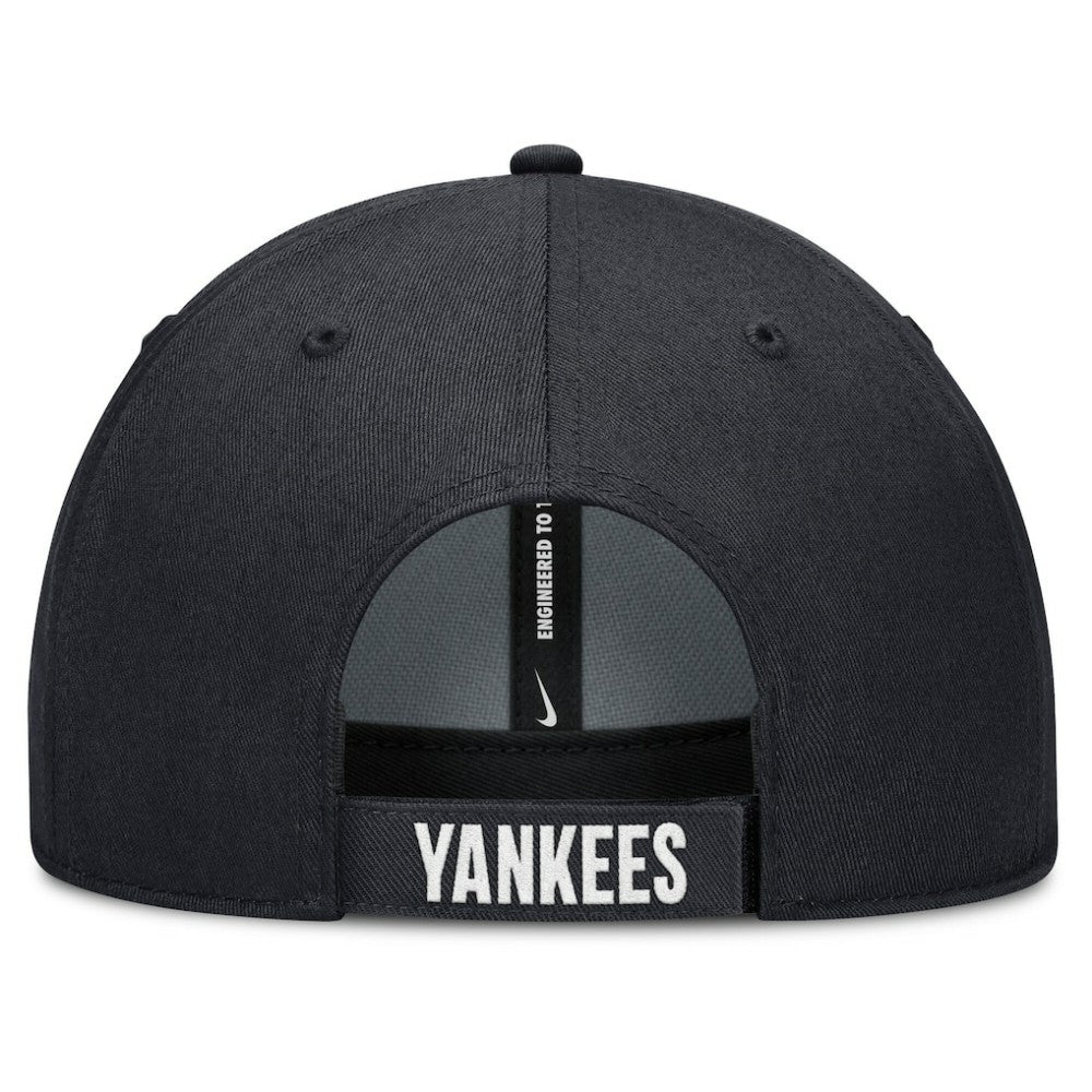 New York Yankees Nike Club Performance Adjustable Hat - White/Navy - Nike Discount