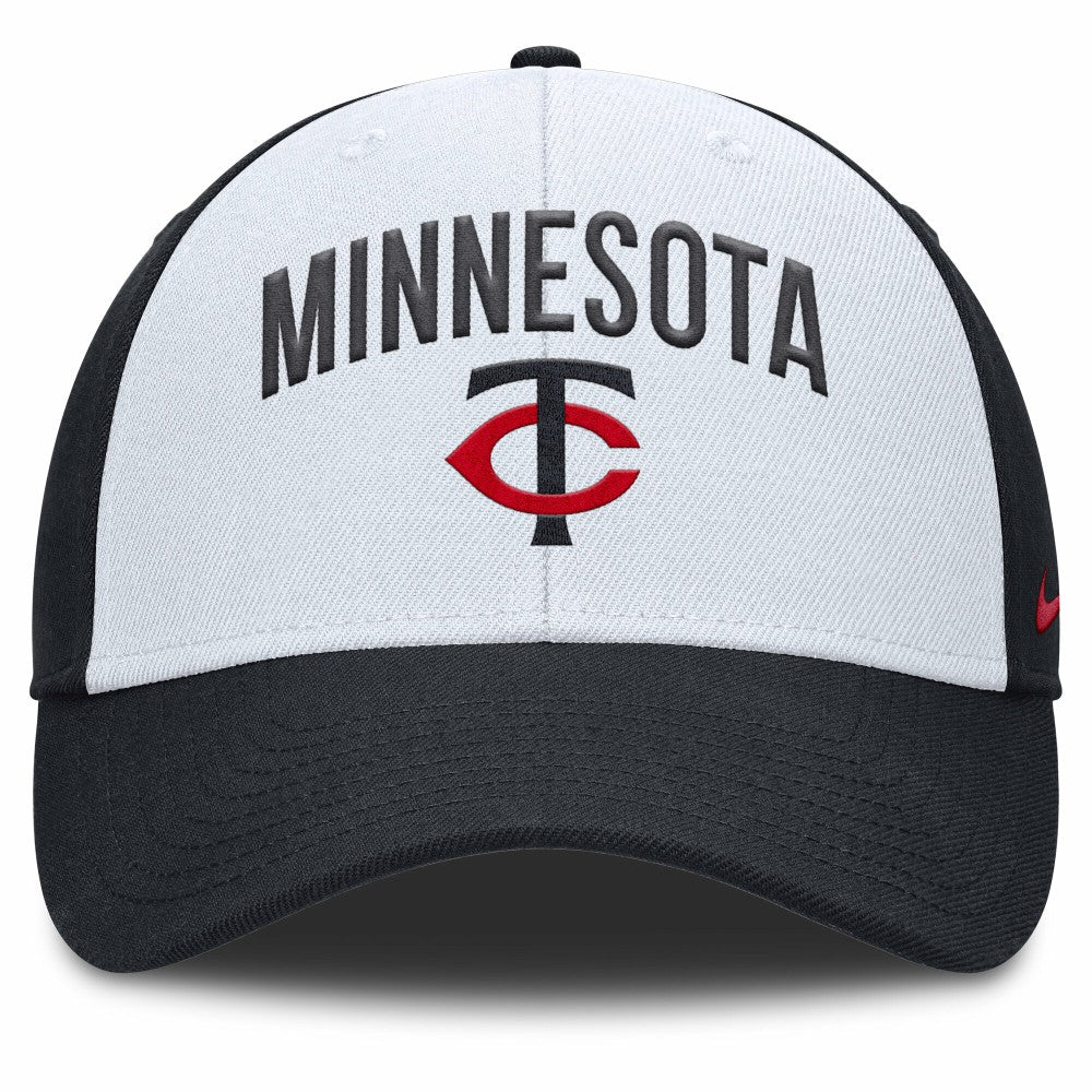 Minnesota Twins Nike Club Performance Adjustable Hat - White/Navy - Nike Lifestyle
