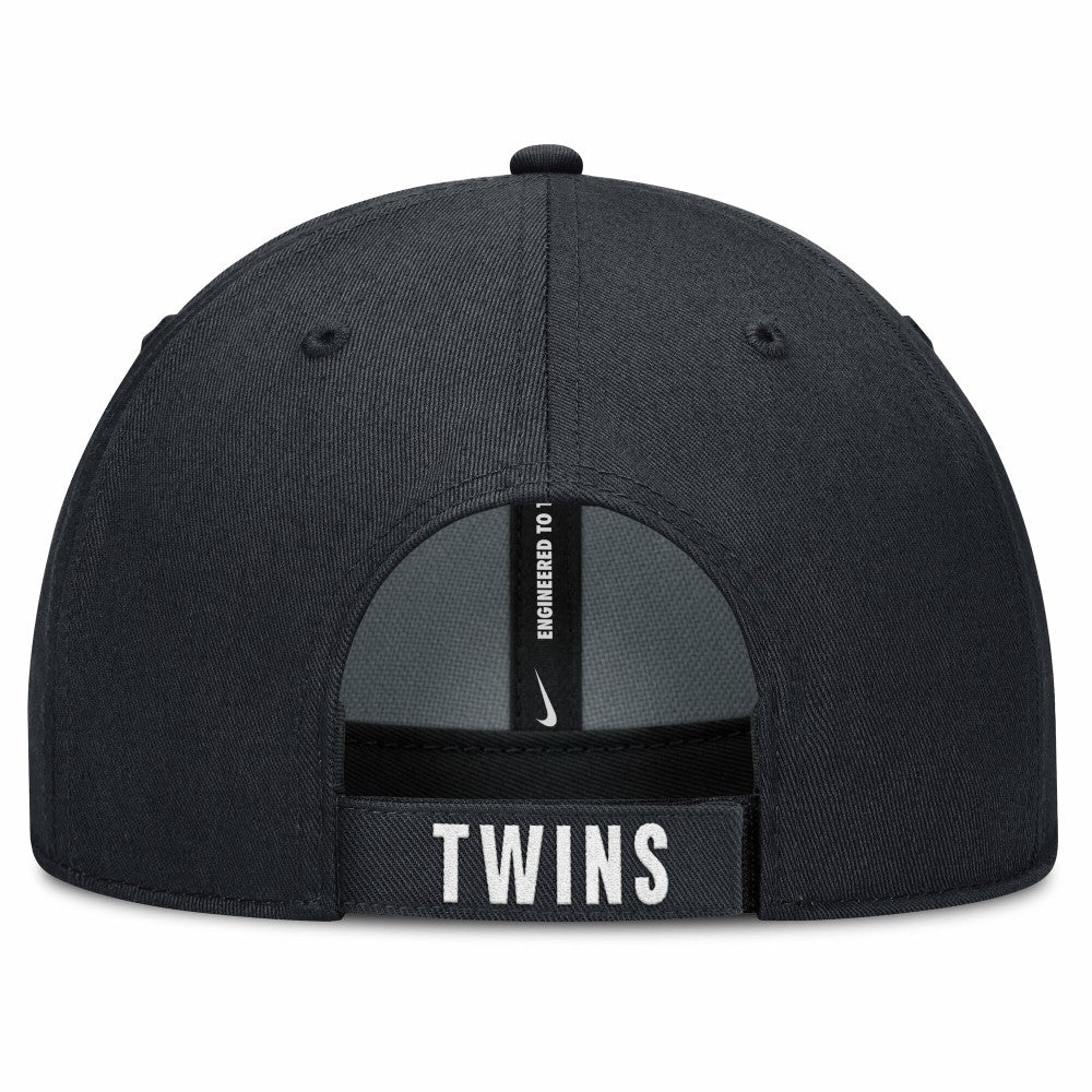 Minnesota Twins Nike Club Performance Adjustable Hat - White/Navy - Nike Lifestyle