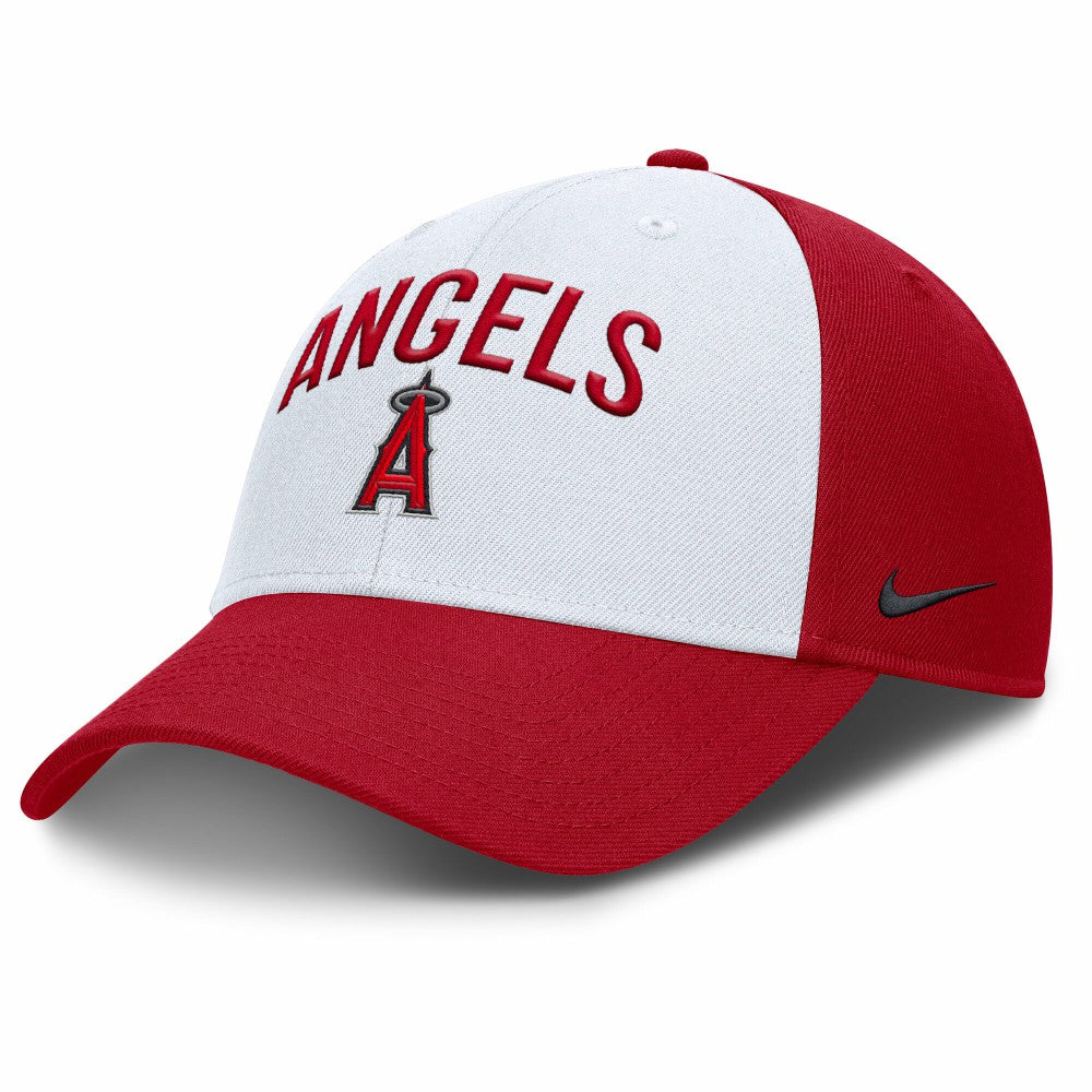 Los Angeles Angels Nike Club Performance Adjustable Hat - White/Red - Nike Online