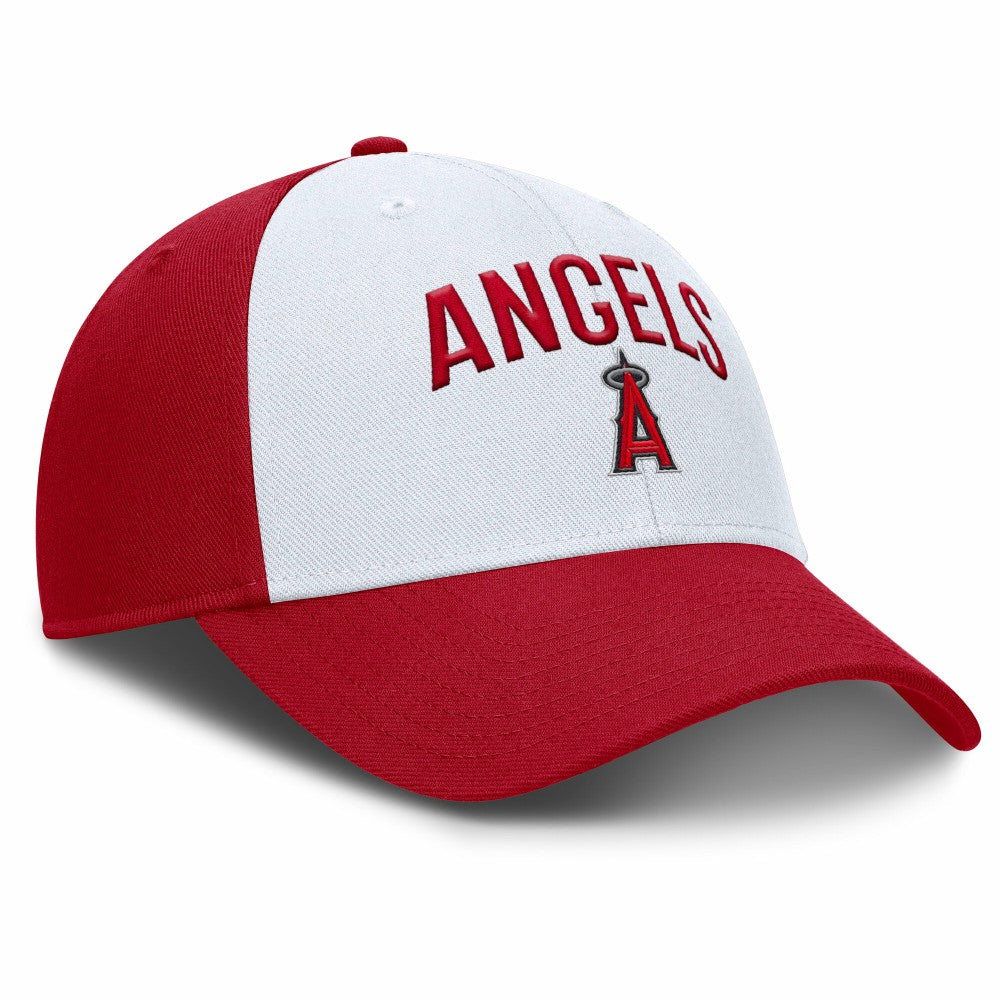 Los Angeles Angels Nike Club Performance Adjustable Hat - White/Red - Nike Online