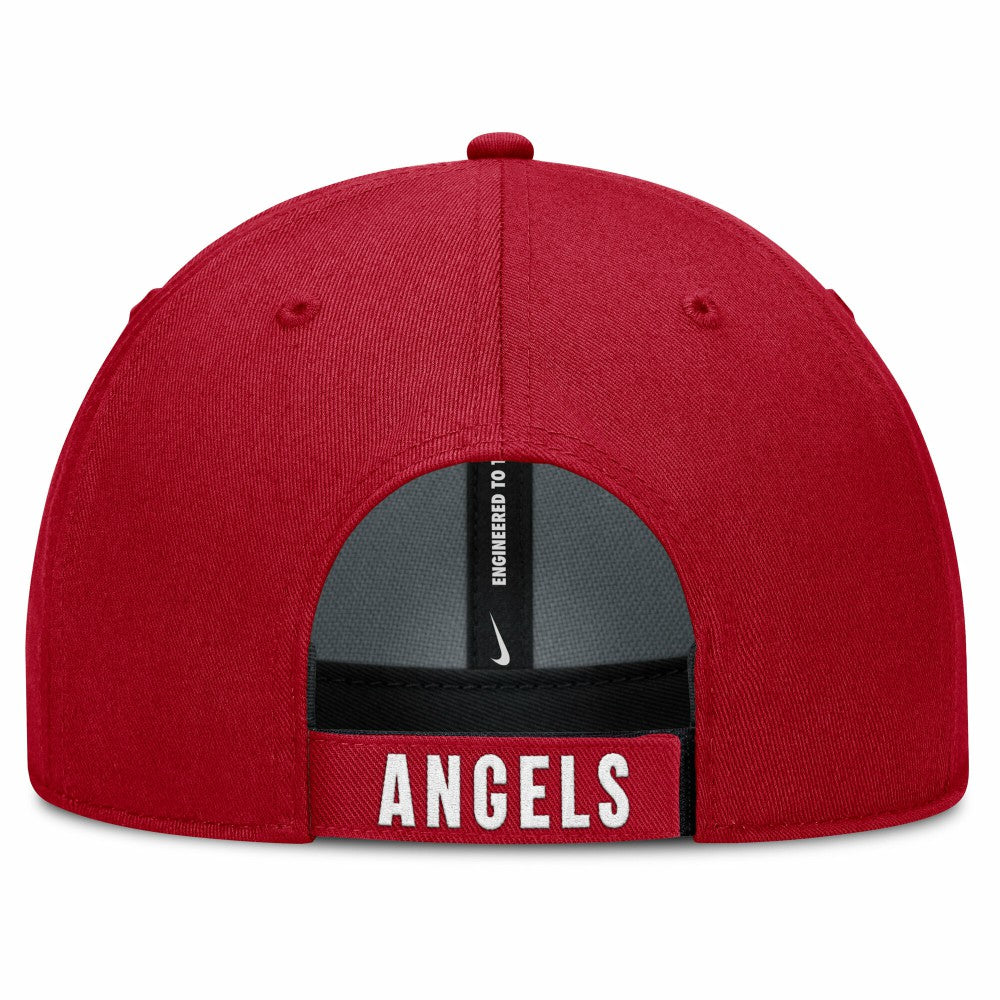 Los Angeles Angels Nike Club Performance Adjustable Hat - White/Red - Nike Online