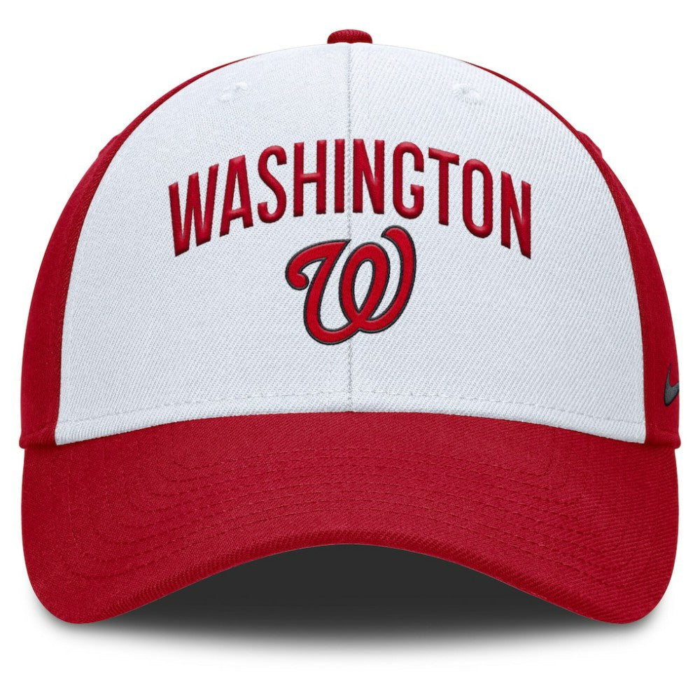 Washington Nationals Nike Club Performance Adjustable Hat - White/Red - Nike Discount