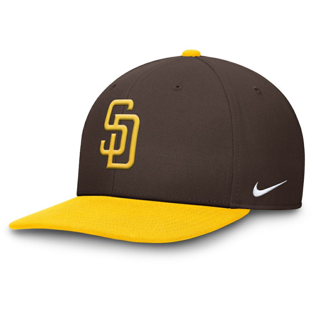 San Diego Padres Nike Pro Performance Snapback Hat - Brown/Gold - Nike Discount