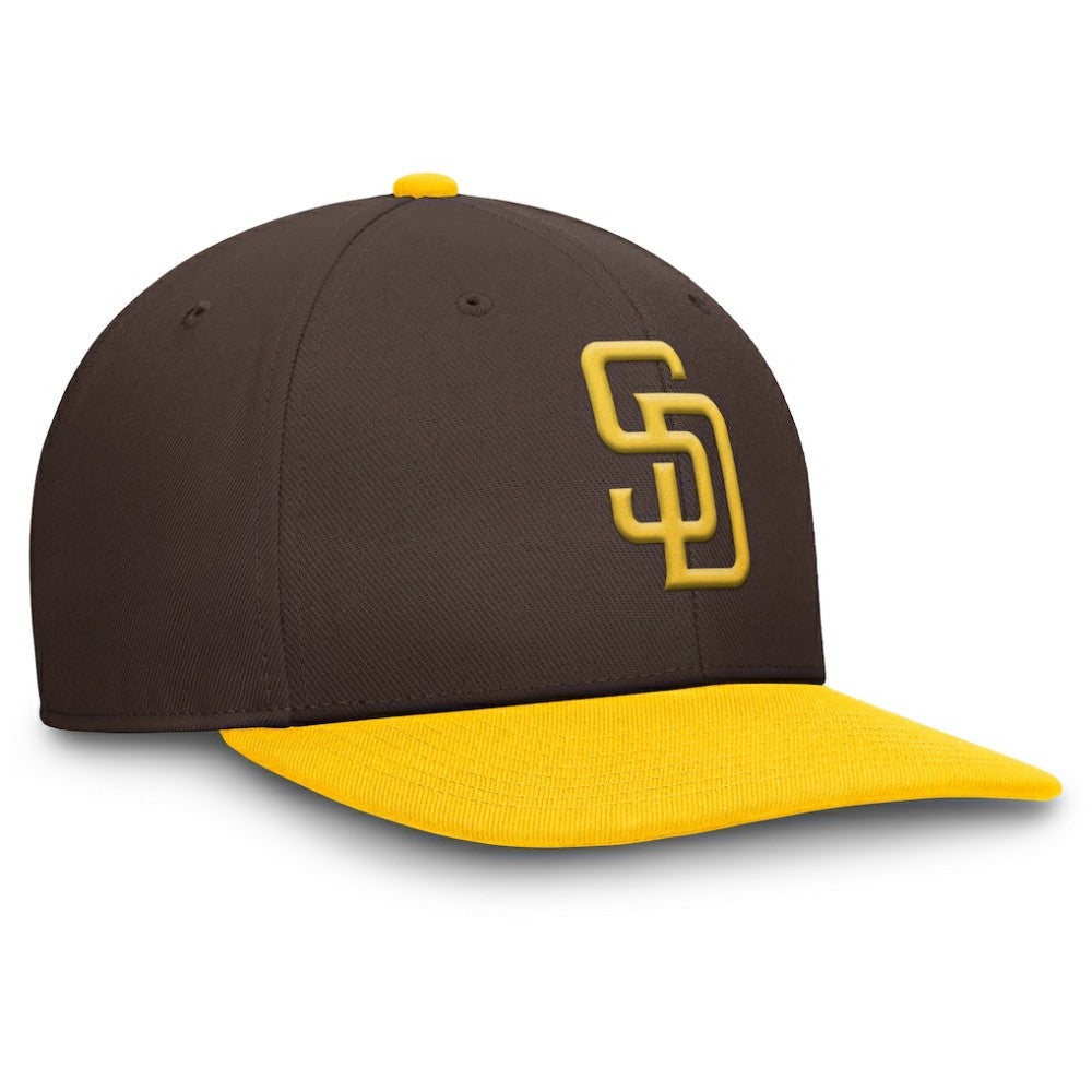 San Diego Padres Nike Pro Performance Snapback Hat - Brown/Gold - Nike Discount