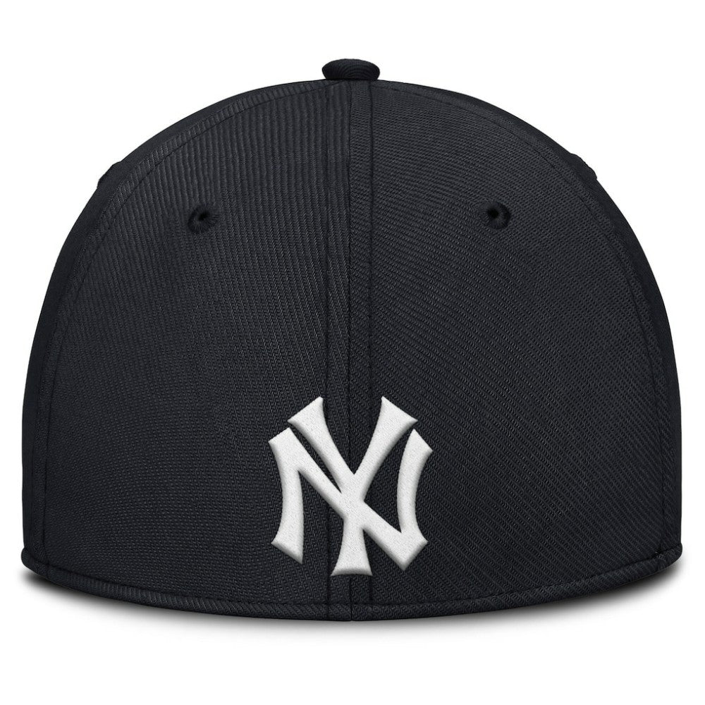 New York Yankees Nike Rise Swoosh Performance Flex Hat - Gray/Navy - Nike Lifestyle