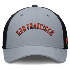 San Francisco Giants Nike Rise Swoosh Performance Flex Hat - Gray/Black - Nike Discount
