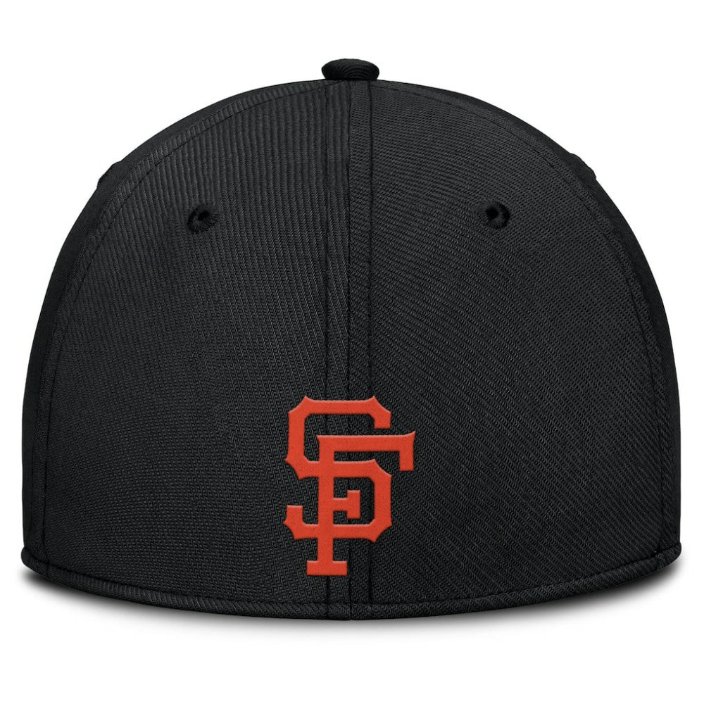 San Francisco Giants Nike Rise Swoosh Performance Flex Hat - Gray/Black - Nike Discount