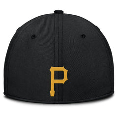 Pittsburgh Pirates Nike Rise Swoosh Performance Flex Hat - Gray/Black - Nike Discount