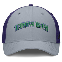Tampa Bay Rays Nike Rise Swoosh Performance Flex Hat - Gray/Purple - Nike Sale