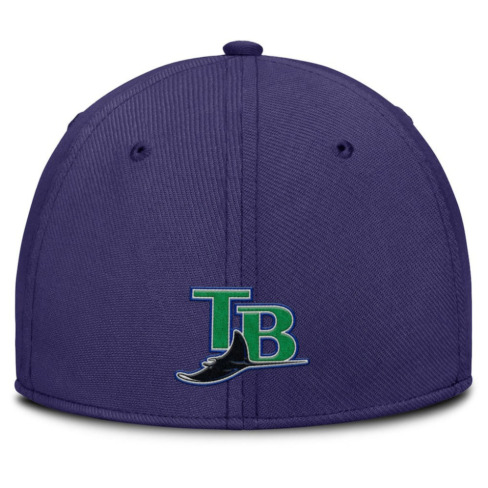 Tampa Bay Rays Nike Rise Swoosh Performance Flex Hat - Gray/Purple - Nike Sale