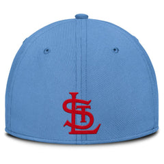 St. Louis Cardinals Nike Rise Swoosh Performance Flex Hat - Gray/Light Blue - Nike Discount