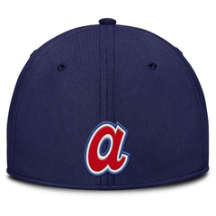 Atlanta Braves Nike Rise Swoosh Performance Flex Hat - Gray/Navy - Nike Sale
