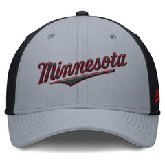 Minnesota Twins Nike Rise Swoosh Performance Flex Hat - Gray/Navy - Nike Online