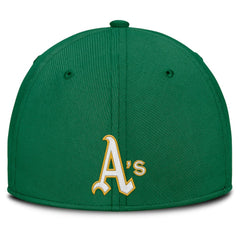 Athletics Nike Rise Swoosh Performance Flex Hat - Gray/Green - Nike Sale