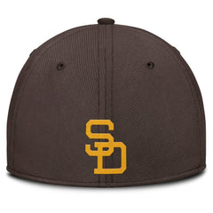San Diego Padres Nike Rise Swoosh Performance Flex Hat - Gray/Brown - Nike Discount