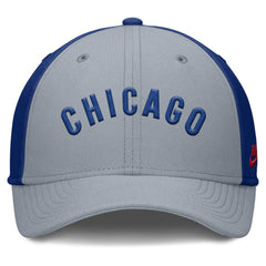 Chicago Cubs Nike Rise Swoosh Performance Flex Hat - Gray/Royal - Nike Online