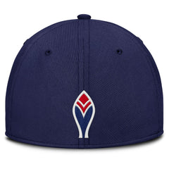 Atlanta Braves Nike Rise Swoosh Performance Flex Hat - Navy/Red - Nike on Sale