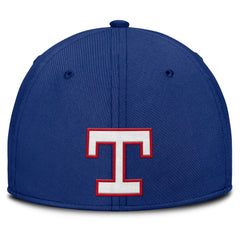 Texas Rangers Nike Rise Swoosh Performance Flex Hat - Royal/Red - Nike Lifestyle