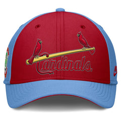 St. Louis Cardinals Nike Rise Swoosh Performance Flex Hat - Light Blue/Red - Nike Online