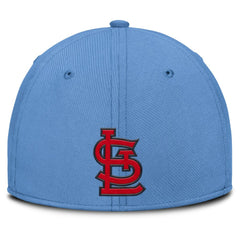 St. Louis Cardinals Nike Rise Swoosh Performance Flex Hat - Light Blue/Red - Nike Online