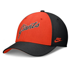 San Francisco Giants Nike Rise Swoosh Performance Flex Hat - Black/Orange - Nike Lifestyle