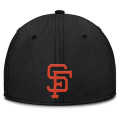 San Francisco Giants Nike Rise Swoosh Performance Flex Hat - Black/Orange - Nike Lifestyle