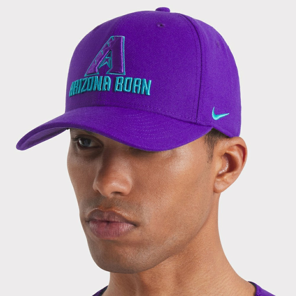Arizona Diamondbacks Nike 2025 City Connect Rise Swoosh Performance Flex Hat - Purple - Nike Online