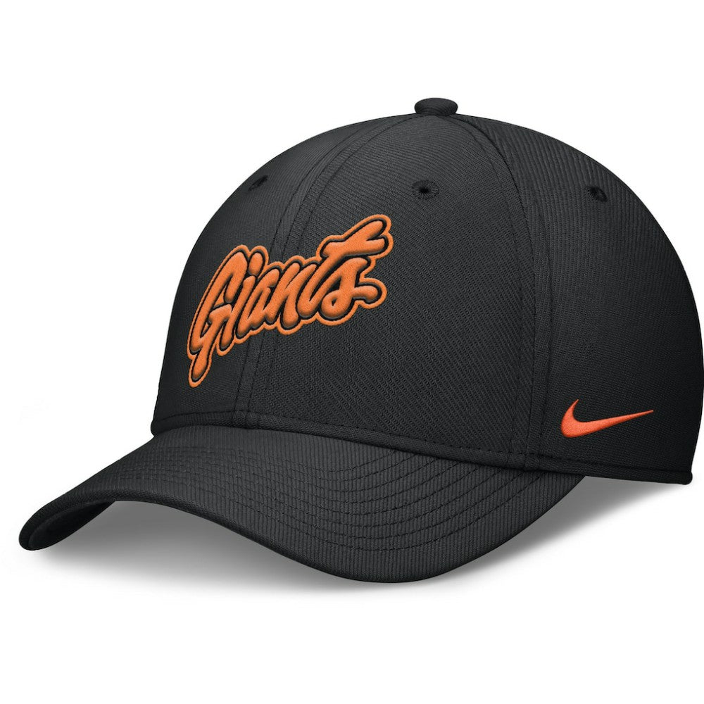 San Francisco Giants Nike 2025 City Connect Rise Swoosh Performance Flex Hat - Black - Nike Online