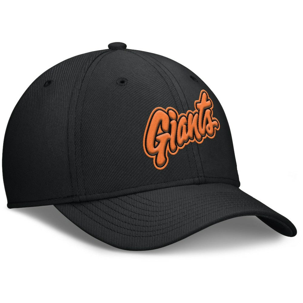 San Francisco Giants Nike 2025 City Connect Rise Swoosh Performance Flex Hat - Black - Nike Online