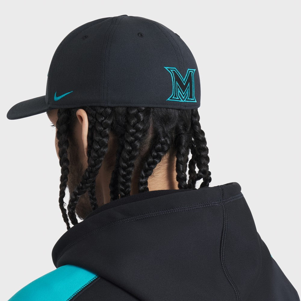 Miami Marlins Nike 2025 City Connect Performance Swoosh Flex Hat - Black - Nike Online