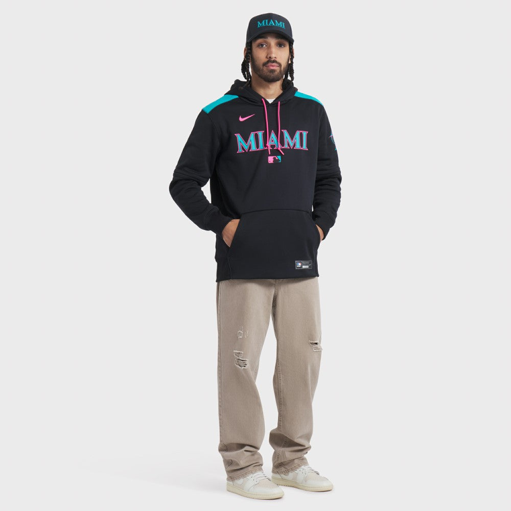 Miami Marlins Nike 2025 City Connect Performance Swoosh Flex Hat - Black - Nike Online