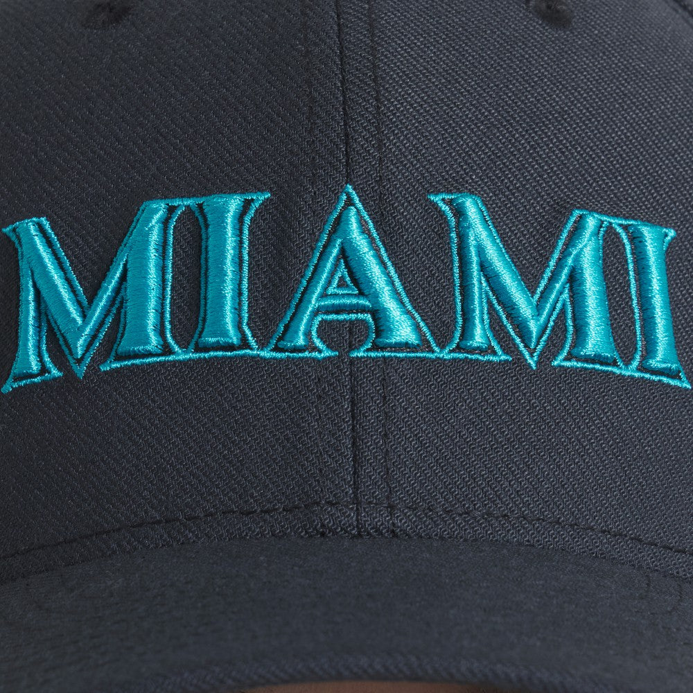 Miami Marlins Nike 2025 City Connect Performance Swoosh Flex Hat - Black - Nike Online