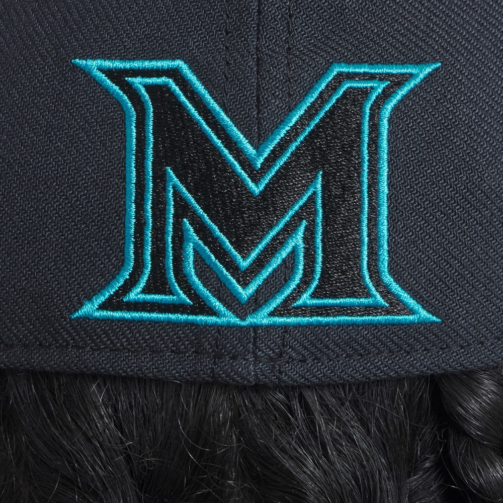 Miami Marlins Nike 2025 City Connect Performance Swoosh Flex Hat - Black - Nike Online