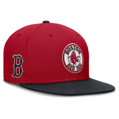 Boston Red Sox Nike Cooperstown Two-Tone Dri-FIT Round Bill True Fitted Hat - Red - Nike Sale