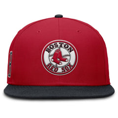 Boston Red Sox Nike Cooperstown Two-Tone Dri-FIT Round Bill True Fitted Hat - Red - Nike Sale