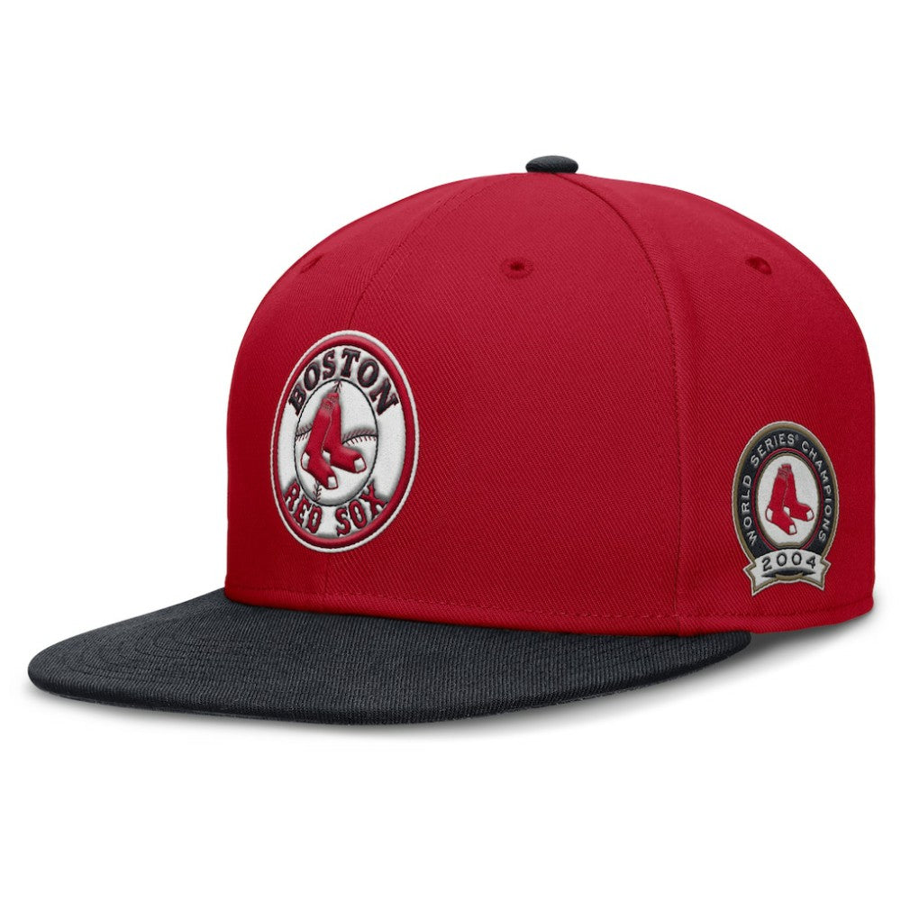 Boston Red Sox Nike Cooperstown Two-Tone Dri-FIT Round Bill True Fitted Hat - Red - Nike Sale