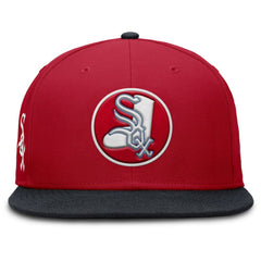 Chicago White Sox Nike Cooperstown Two-Tone Dri-FIT Round Bill True Fitted Hat - Red - Nike on Sale