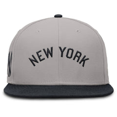 New York Yankees Nike Cooperstown Two-Tone Dri-FIT Round Bill True Fitted Hat - Gray - Nike Online