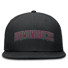 Arizona Diamondbacks Nike Wordmark Dri-FIT Round Bill True Fitted Hat - Black - Nike Sale