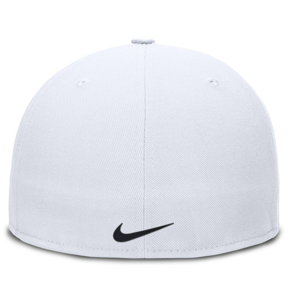 New York Yankees Nike Wordmark Dri-FIT Round Bill True Fitted Hat - White - Nike Sale